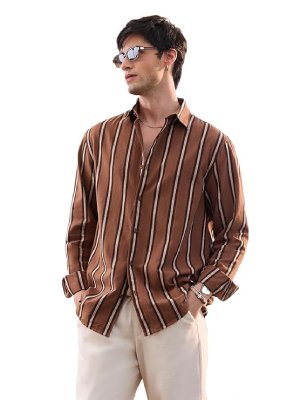 s3 Streetwear Regular Fit Cotton Linen Shirt